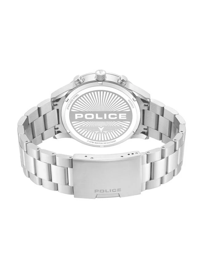 Police Black Men's Levuka Black Dial Stainless Steel Bracelet Chronograph Watch for Men, 43.5mm for Men | Best Price UAE